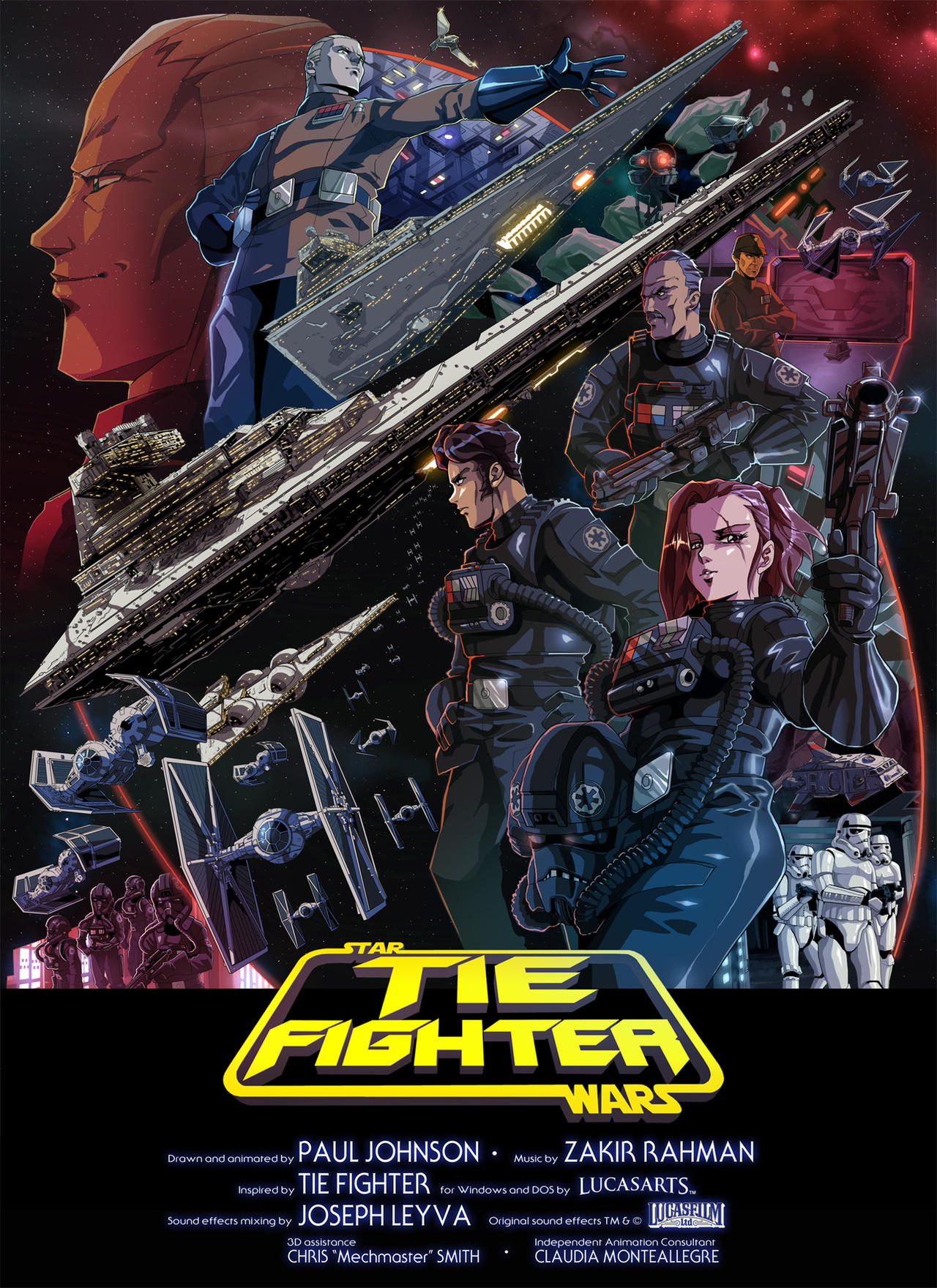 Cartaz oficial do Curta Metragem Star Wars - Tie Fighter